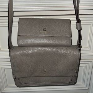 Grey Kate Spade Bag and Wallet